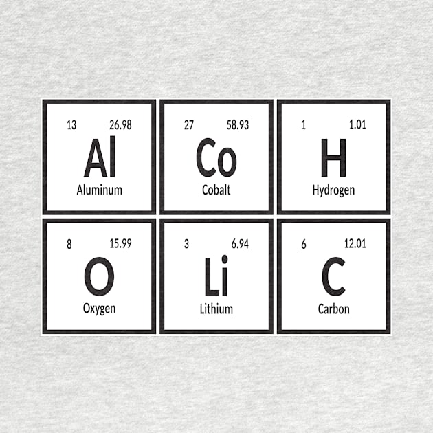 Alcoholic Periodic Table by Maozva-DSGN